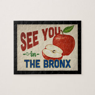 Die Bronx New York Apfel - Vintage Reise Puzzle