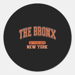 Die Bronx New York Besiedelt 16&#; Vintage Srts B Runder Aufkleber
