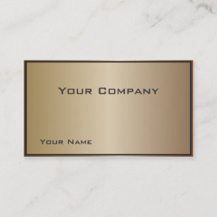 Die Bronze Corporate Business Card Visitenkarte