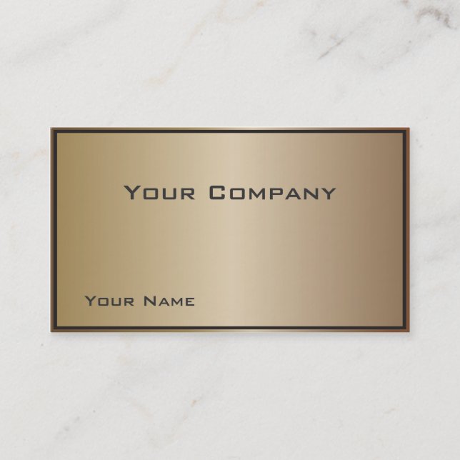 Die Bronze Corporate Business Card Visitenkarte (Vorderseite)