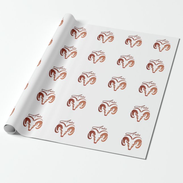 Die Bronze reißt die Strömung der Zodiac Geschenkpapier (Ungerollt)