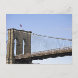 Die Brooklyn Bridge in New York City, New 2 Postkarte