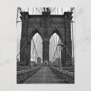 Die Brooklyn Bridge in New York City Postkarte