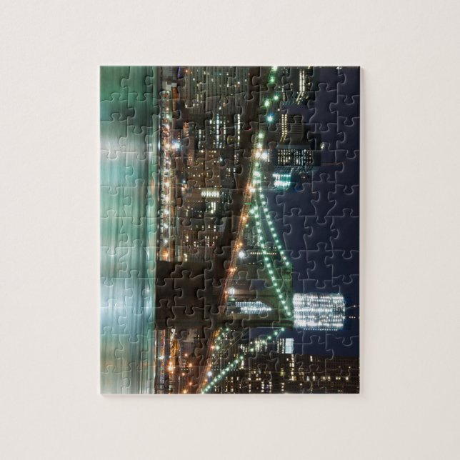 Die Brooklyn-Brücke - Farbe Puzzle (Vertikal)