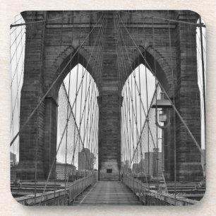 Die Brooklyn-Brücke in New York City Getränkeuntersetzer