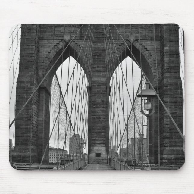 Die Brooklyn-Brücke in New York City Mousepad (Vorne)