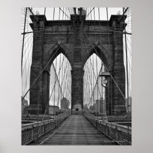 Die Brooklyn-Brücke in New York City Poster
