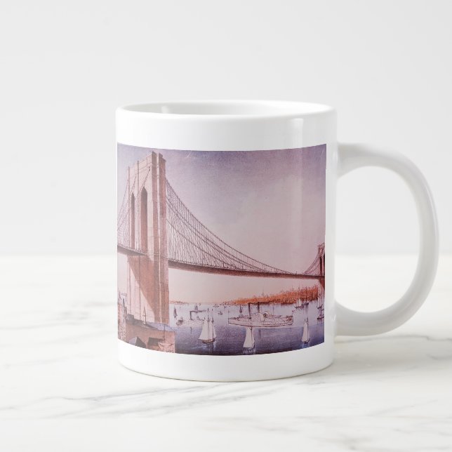Die Brooklyn-Brücke Jumbo-Tasse (Rechts)