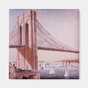 Die Brooklyn-Brücke Magnet