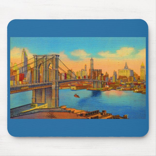 die Brooklyn-Brücke Mousepad (Vorne)