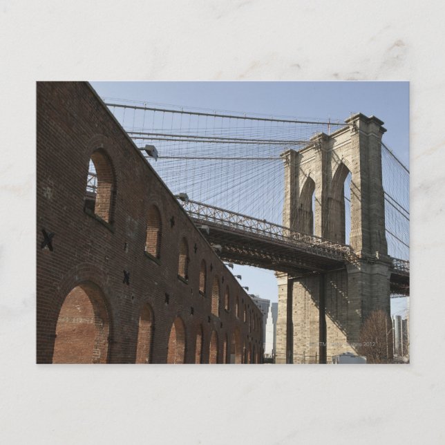 Die Brooklyn-Brücke Postkarte (Vorderseite)