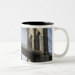 Die Brooklyn-Brücke Zweifarbige Tasse