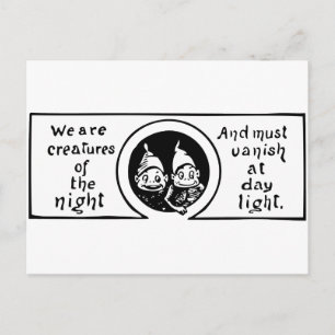 Die Brownies: Wir sind Kreaturen der Nacht Postkarte