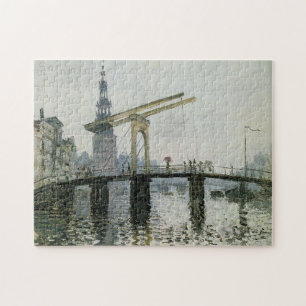 Die Brücke, Amsterdam Monet Schöne Kunst Puzzle