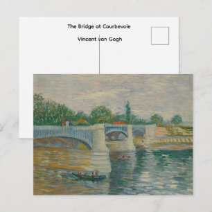 Die Brücke bei Courbevoie Vincent van Gogh Postkarte