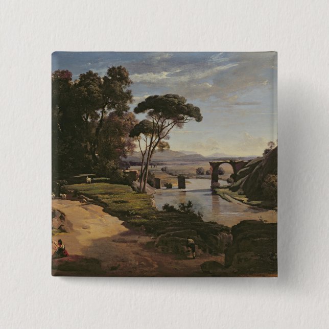 Die Brücke bei Narni, c.1826-27 Button (Vorderseite)