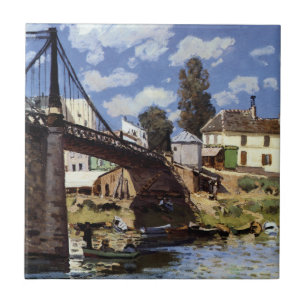Die Brücke bei Villeneuve-la-Garenne Fliese