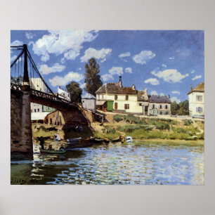 Die Brücke bei Villeneuve-la-Garenne Poster