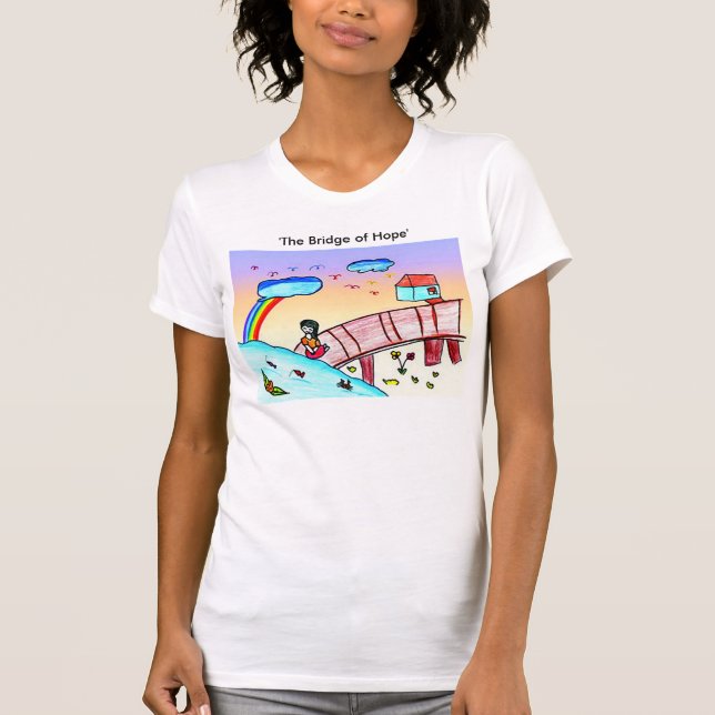 Die Brücke der Hoffnung (HIV-/AIDS-Wohltätigkeit) T-Shirt (Vorderseite)