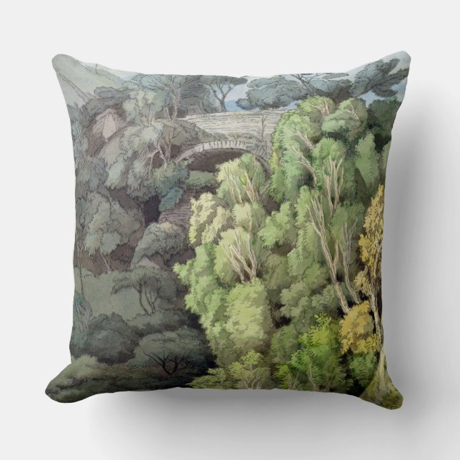 Die Brücke des Teufels, 1810 (w/c mit Stift u. Kissen (Vorderseite)