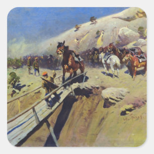 Die Brücke des Teufels, 1931 Quadratischer Aufkleber