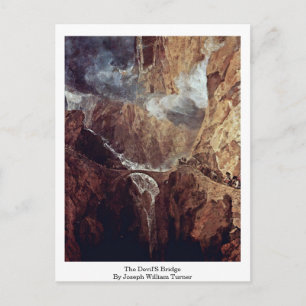 Die Brücke des Teufels von Joseph William Turner Postkarte