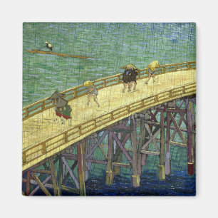 Die Brücke im Regen (nach Hiroshige) Van Gogh Magnet
