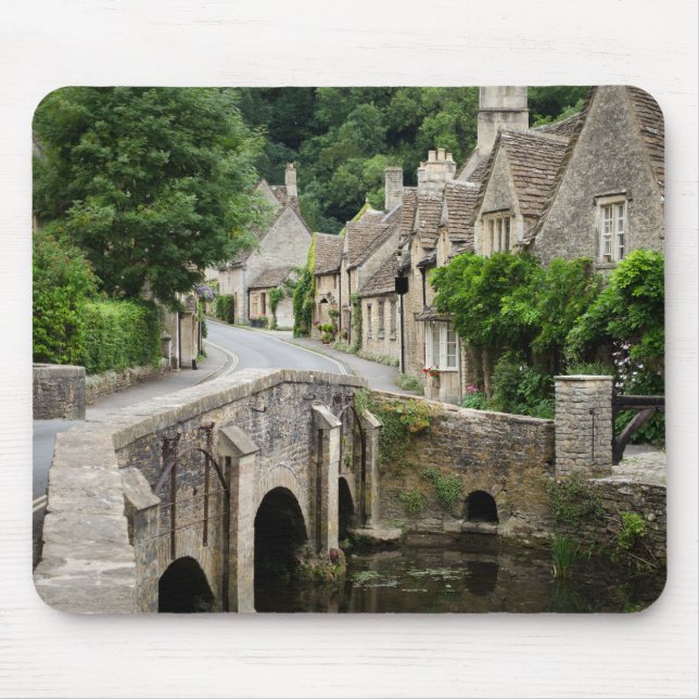 Die Brücke im Schloss Combe, BRITISCHES mousepad (Vorne)