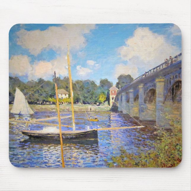Die Brücke in Argenteuil, Monet Mousepad (Vorne)