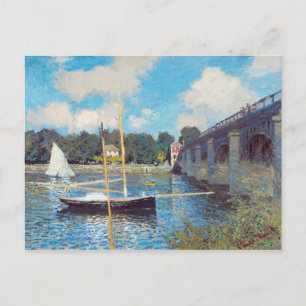 Die Brücke in Argenteuil von Claude Monet Postkarte