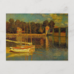 Die Brücke in Argenteuil von Claude Monet Postkarte