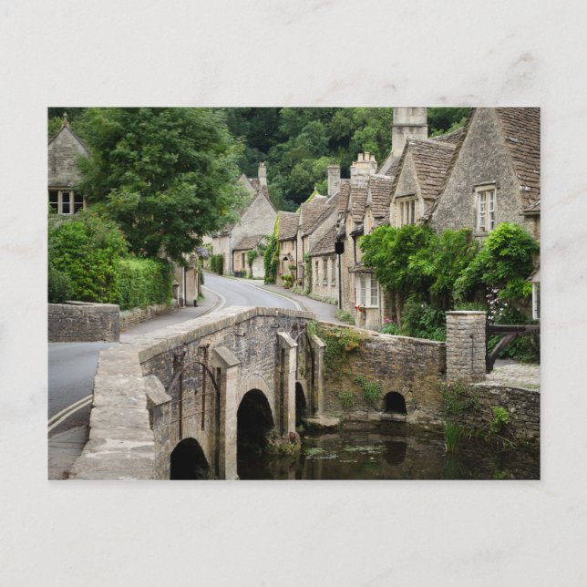 Die Brücke in Castle Combe, UK Postcard Postkarte (Vorderseite)