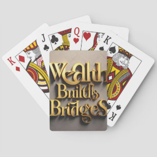 "Die Brücke in den Wohlstand" Spielkarten