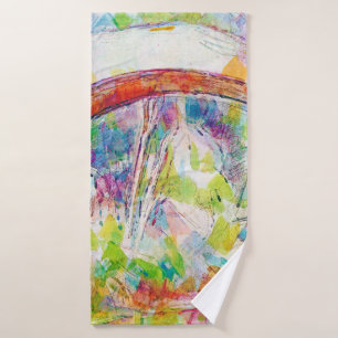 Die Brücke, Paul Cezanne Badehandtuch