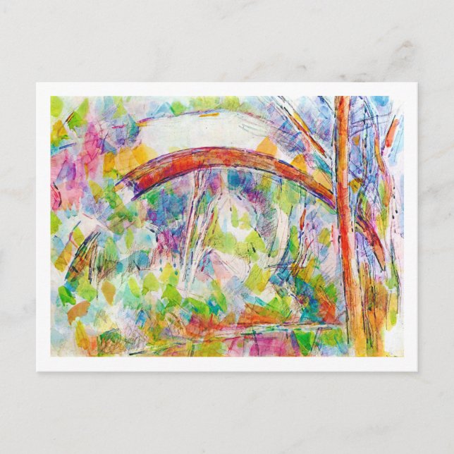 Die Brücke, Paul Cezanne Postkarte (Vorderseite)