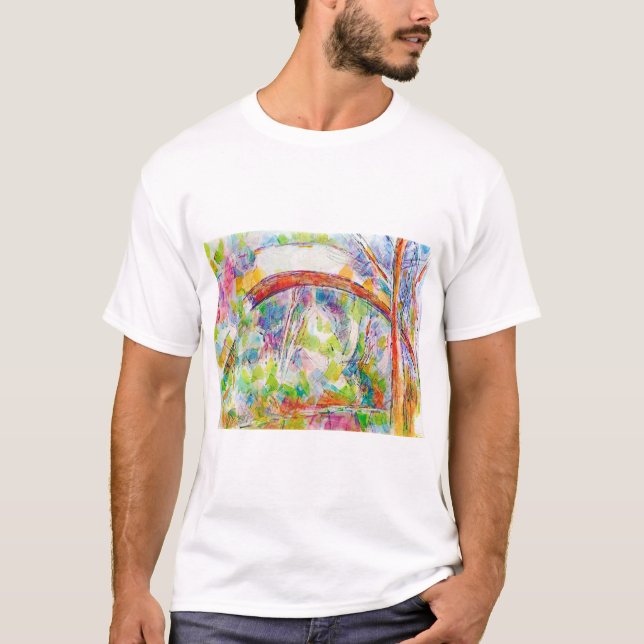 Die Brücke, Paul Cezanne T-Shirt (Vorderseite)