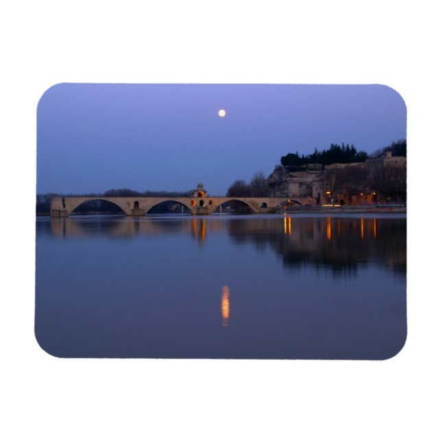Die Brücke Pont St. Benezet in Avignon Magnet (Horizontal)