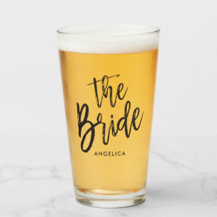 Die Brücke Schwarz-Script-Stil Glas