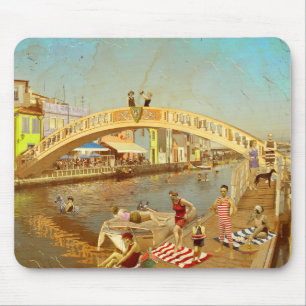 Die Brücke von Carcavelos. Aveiro (Portugal) Mousepad