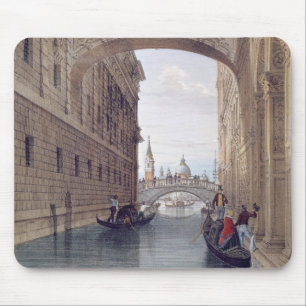 Die Brücke von Seufzern, Venedig, graviert durch Mousepad