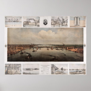 Die Brücke von St. Louis Missouri Poster