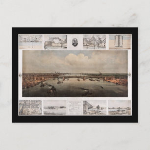 Die Brücke von St. Louis Missouri Postkarte