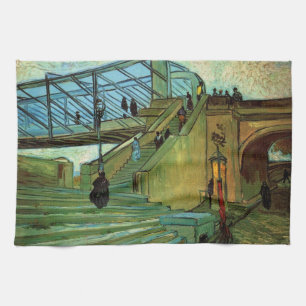Die Brücke von Trinquetaille von Vincent van Gogh Geschirrtuch