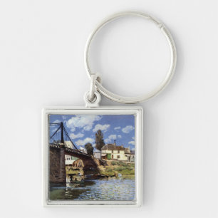 Die Brücke von Villeneuve-la-Garenne Schlüsselanhänger