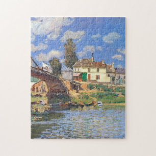 Die Brücke von Villeneuve-la-Garenne von Alfred Si Puzzle
