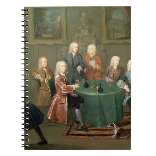 Die Brüder Clarke mit anderen Herren, die Wi Notizblock (Vorderseite)