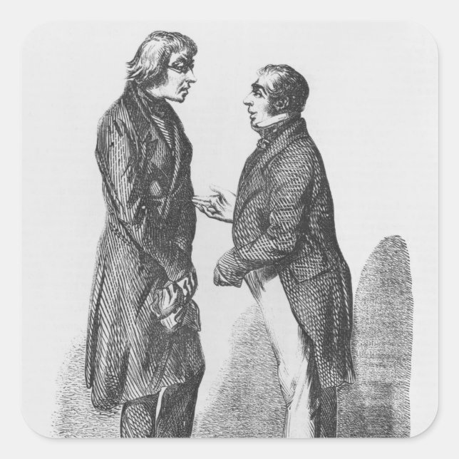 Die Brüder Cointet Quadratischer Aufkleber (Vorderseite)