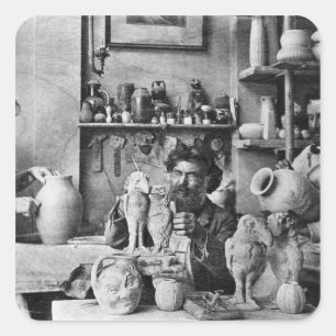 Die Brüder Martin Quadratischer Aufkleber