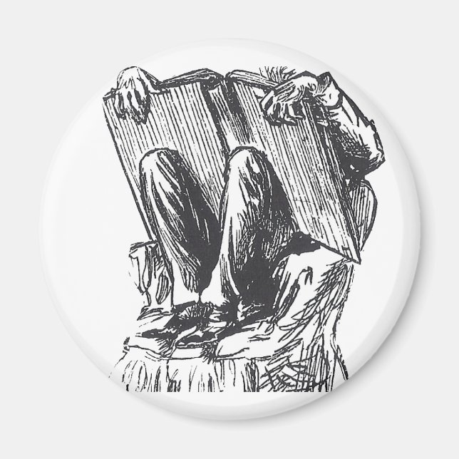 Die Bücherwurm Magnet (Vorne)