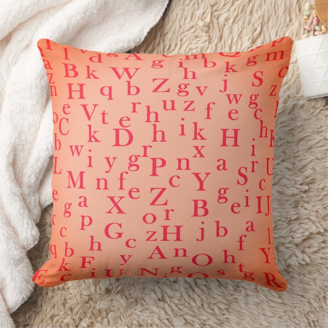 Die Buchstaben des Alphabets Kissen (Decke)